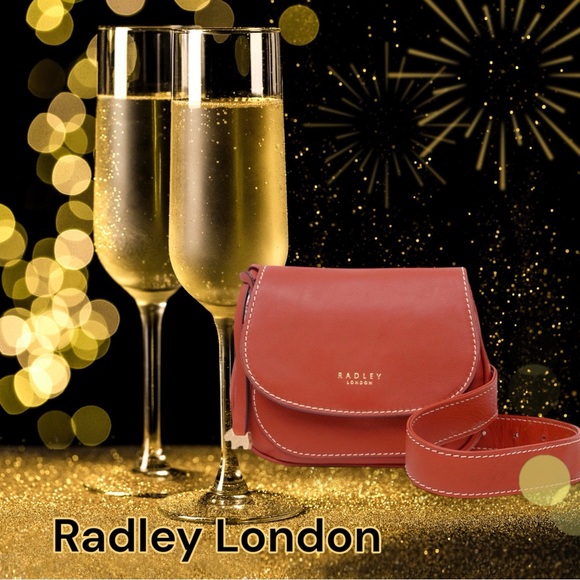 RADLEY LONDON SHOULDER BAG Saddle Bag EQUESTRIAN STYLE in Smooth Leather. - Picture 3 of 16